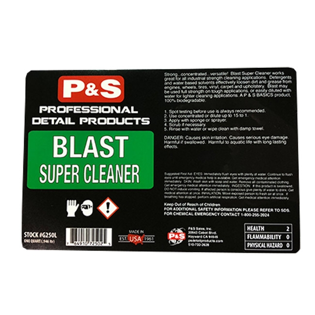 P&S Bottle Label - Blast