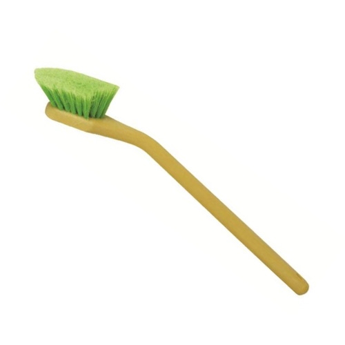 SM Arnold Angled Head Soft Body Brush w/ Green Polystyrene Bristles - 20 inch