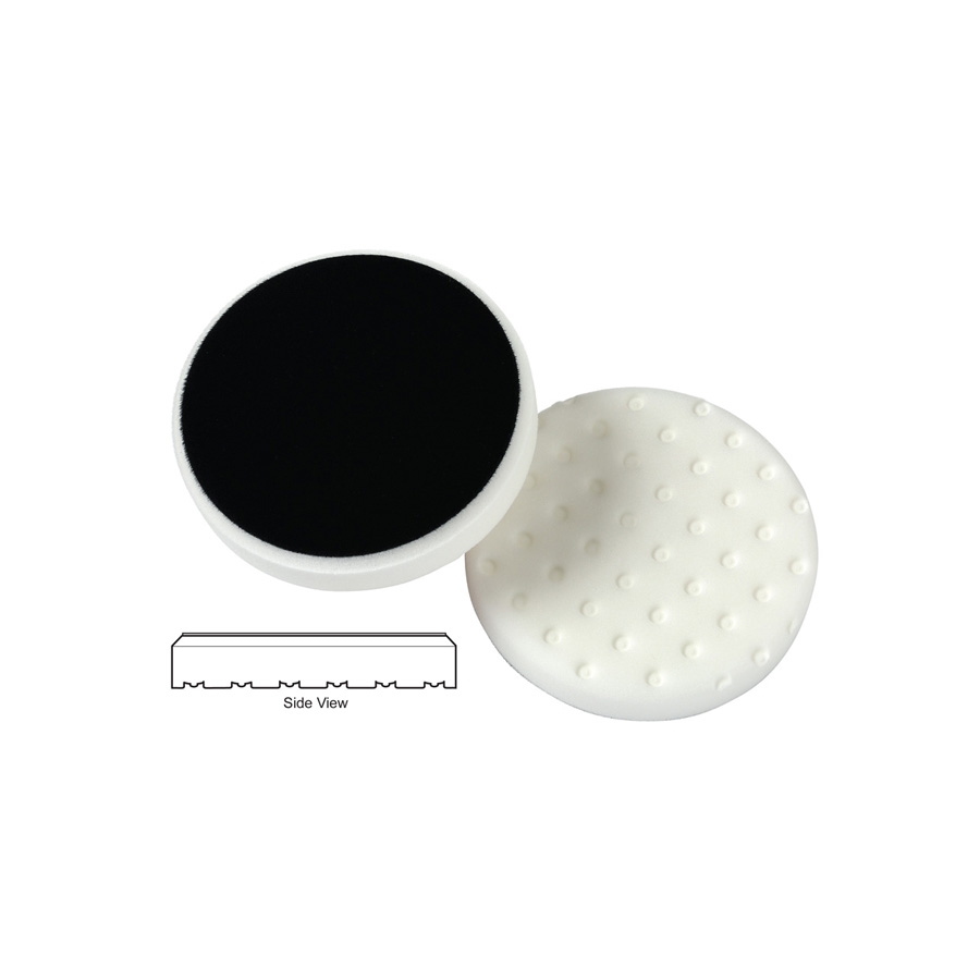 Lake Country CCS Cutback DA Foam Polishing Pad, White - 3.5 inch