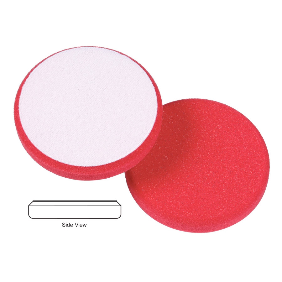 Lake Country Hydro-Tech Foam Finishing Pad, Crimson - 6.5 inch x 7/8 inch