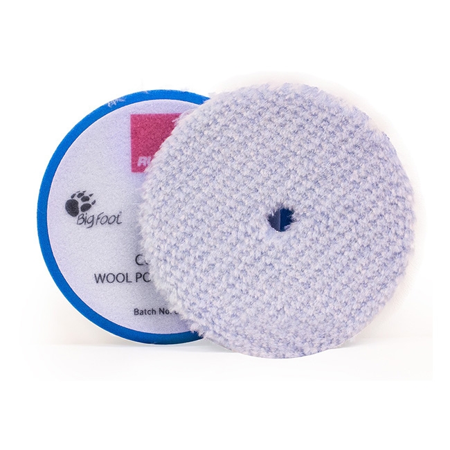 Rupes Wool Polishing Pad, Blue/Coarse - 90mm (3 inch backing)