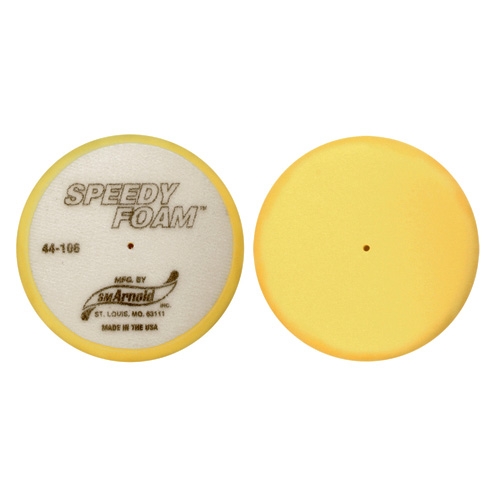 SM Arnold Speedy Foam Buffing Pad, Yellow - 6 inch