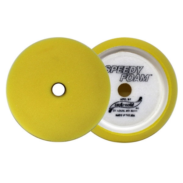 SM Arnold Speedy Foam Buffing Pad, Yellow - 7 inch