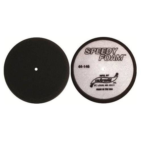 SM Arnold Speedy Foam Polishing Pad, Black - 6 inch