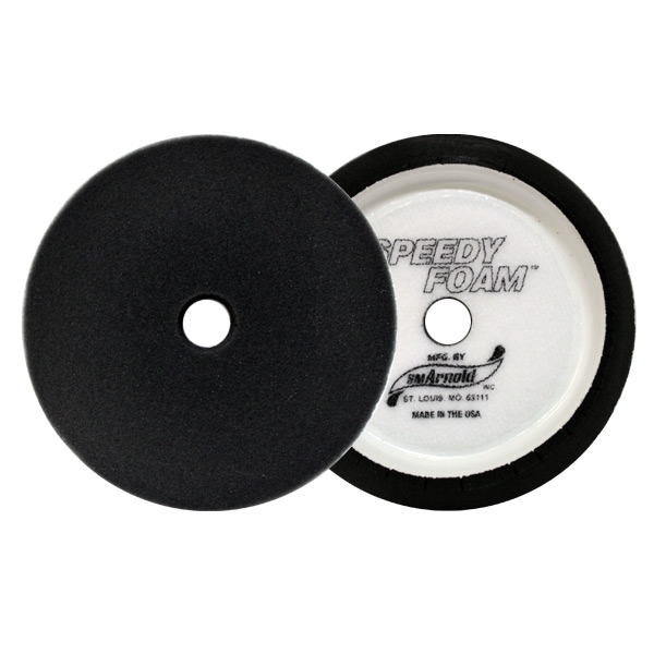 SM Arnold Speedy Foam Polishing Pad, Black - 7 inch