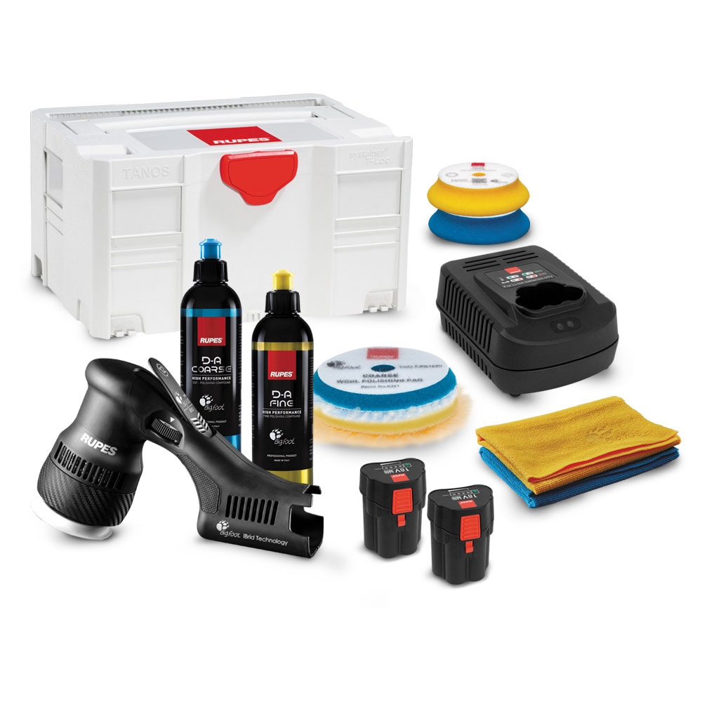 Rupes Bigfoot HLR75 Mini iBrid Polisher - Box Kit