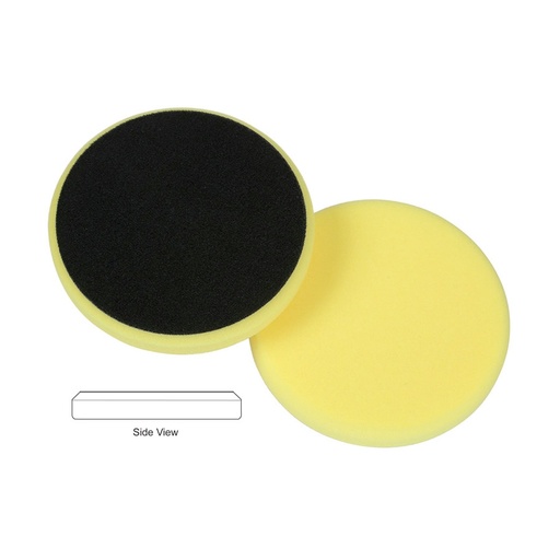 [Item# LC-76-5255-130MM                        
            ] Lake Country Flat Cutback DA Foam Cutting Pad, Yellow - 5.5 inch