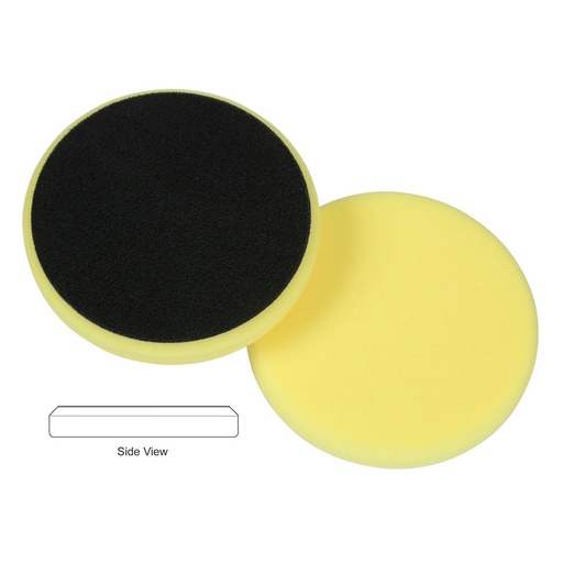 [Item# LC-76-5265-152MM                        
            ] Lake Country Flat Cutback DA Foam Cutting Pad, Yellow - 6.5 inch