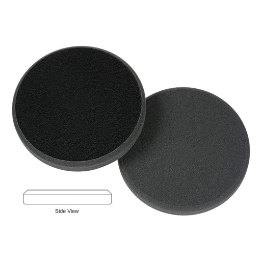 [Item# LC-76-7265-152MM                        
            ] Lake Country Flat Cutback DA Foam Finishing Pad, Black - 6.5 inch