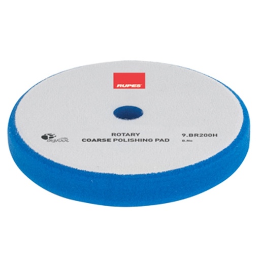 [Item# RUP-9.BR200H                        
            ] Rupes Rotary Foam Compounding Pad, Blue/Coarse - 180mm (7 inch backing)