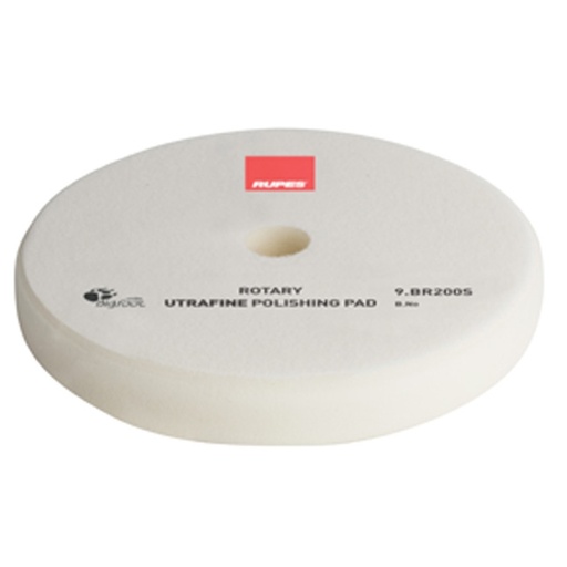 [Item# RUP-9.BR200S                        
            ] Rupes Rotary Foam Finishing Pad, White/Ultra-Fine - 180mm (7 inch backing)