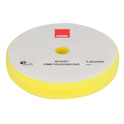 [Item# RUP-9.BR200M                        
            ] Rupes Rotary Foam Polishing Pad, Yellow/Fine - 180mm (7 inch backing)