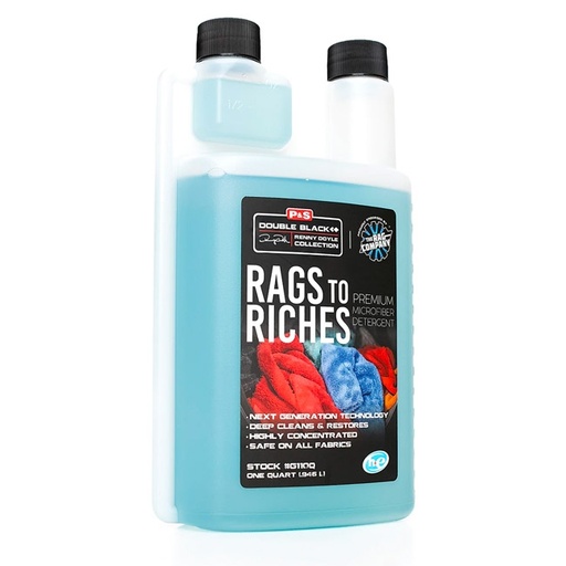 [Item# PNS-G110Q                        
            ] P&S Rags to Riches Premium Microfiber Towel Detergent - 32 oz.