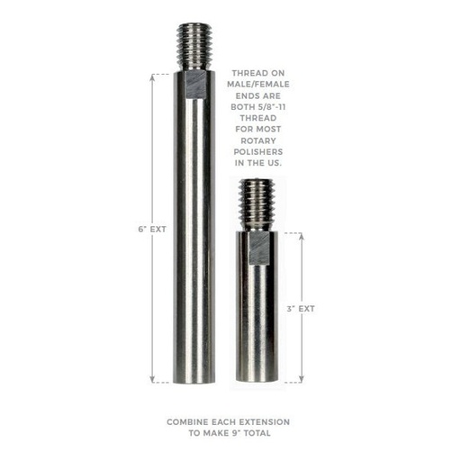 [Item# LC-EXT-KIT                        
            ] Lake Country 2-Piece Rotary Extension Rod Kit - 3" + 6"